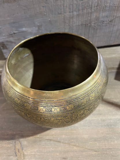 Antique Tibetan Brass Singing Bowl