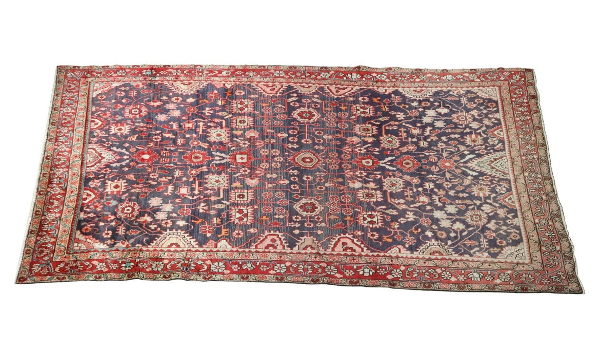 HAND-TIED PERSIAN WOOL RUG 11'6" X 6'5"