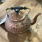 Antique German Stamped Copper & Wood Tea Kettle