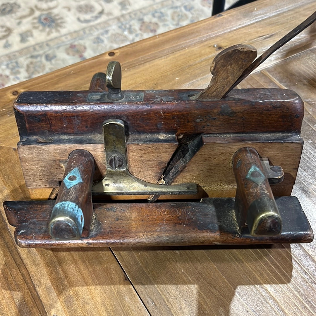 19th c. Chas Gowland Wooden Rebate Plane, Newcastle