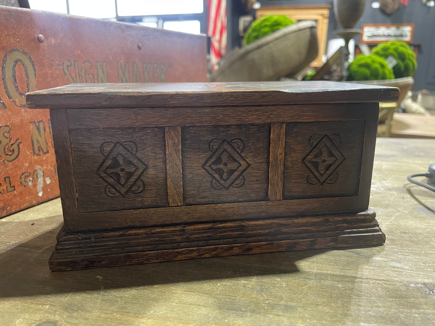 Wooden Irish Music Box