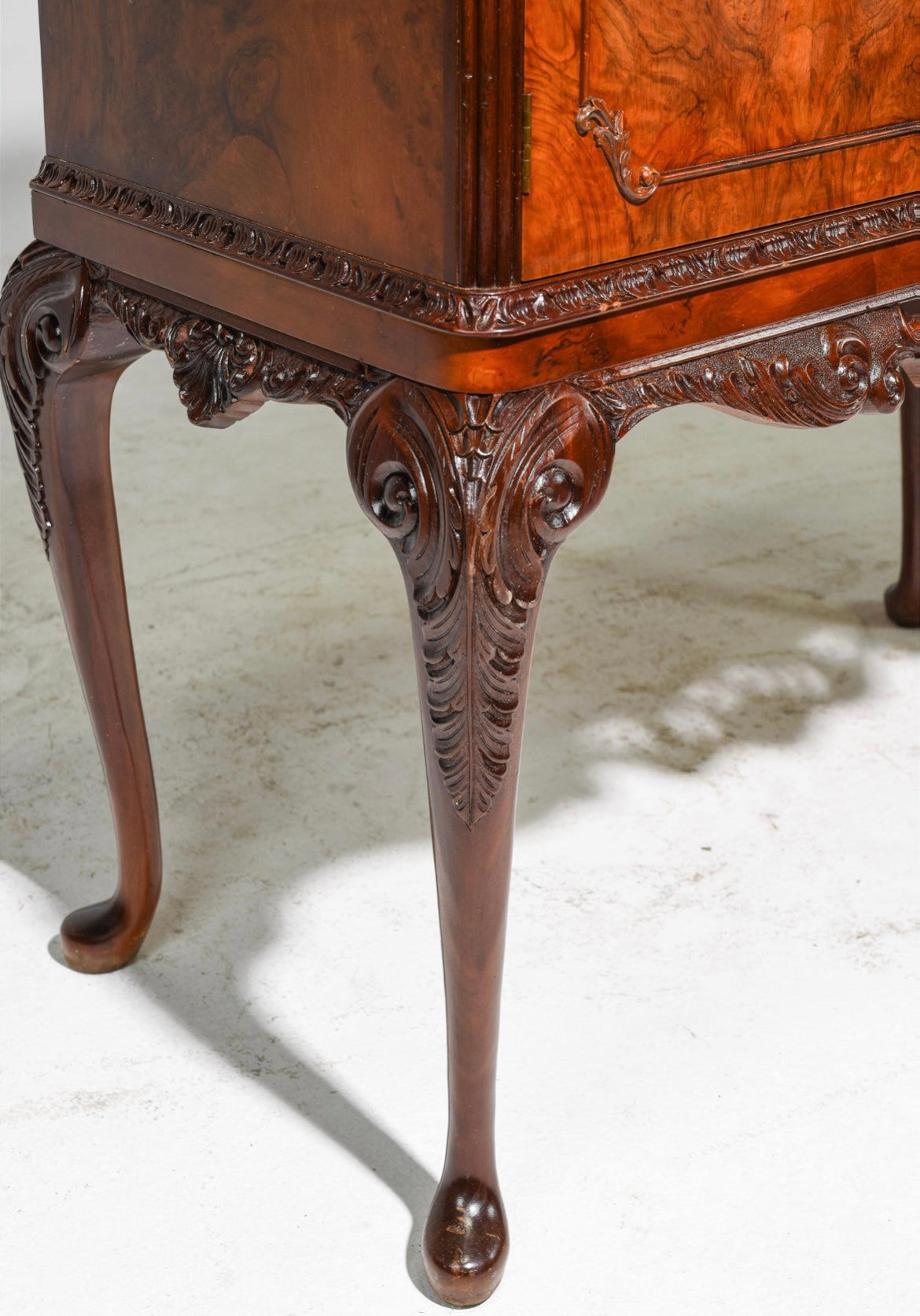 1938 British Walnut Cocktail Cabinet