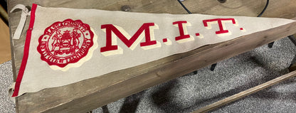 Vintage MIT wool pennant