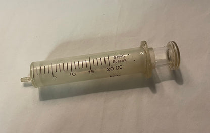 Vintage Ag Livestock 20cc Glass Syringe