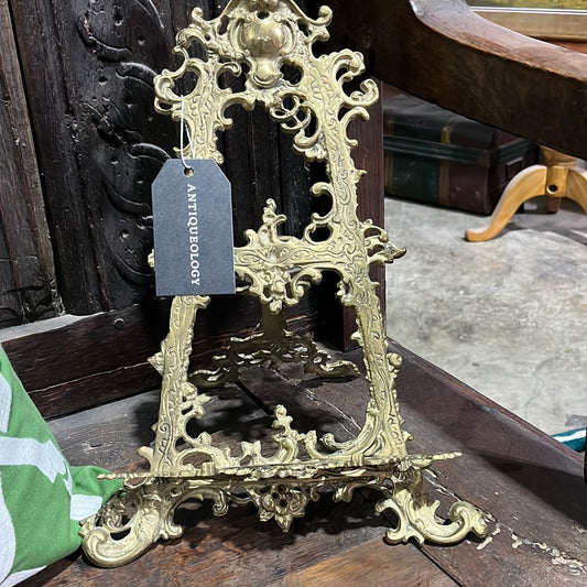 Vintage Brass Easel Frame