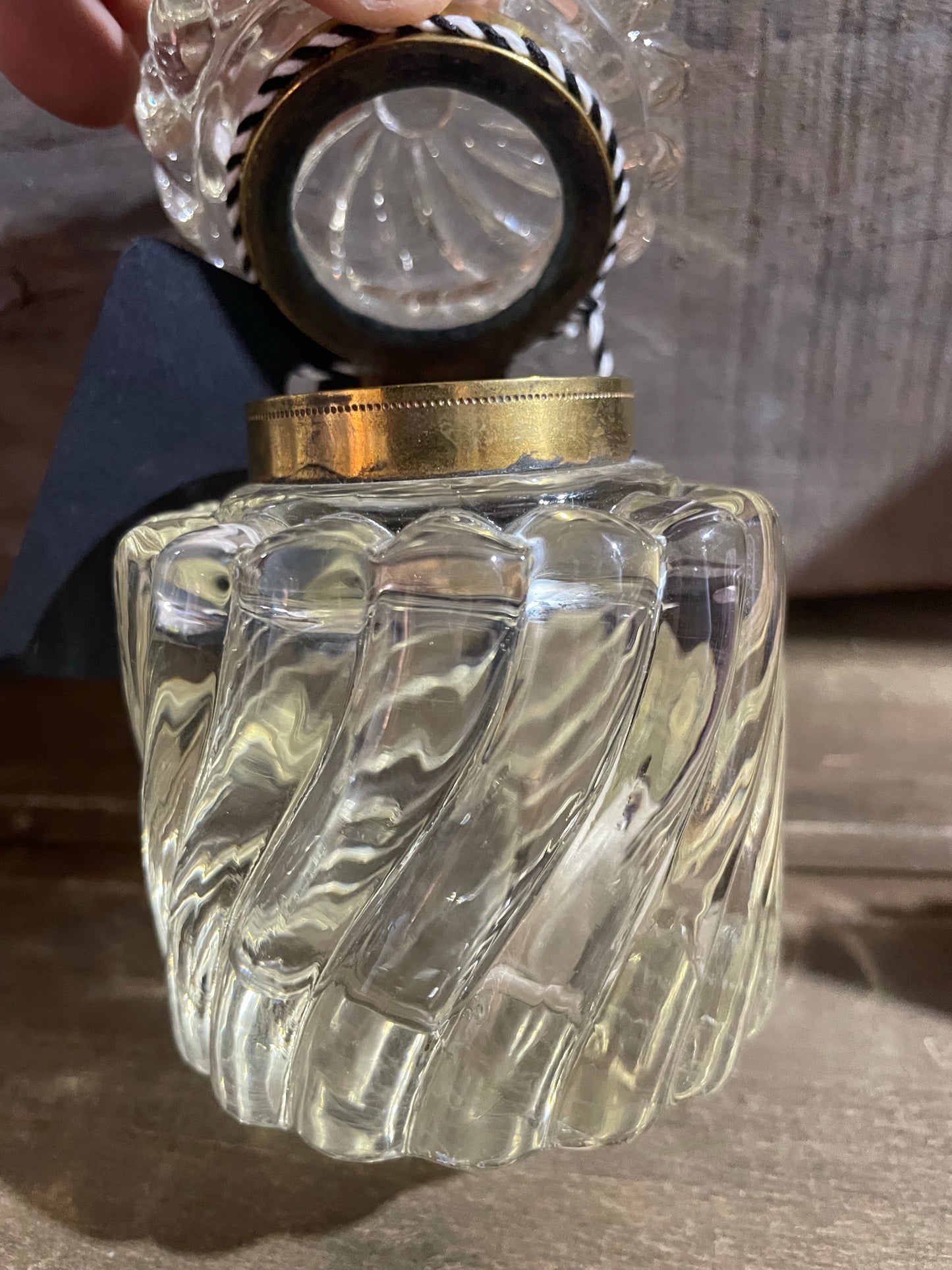 Art Deco Inkwell, attributed to Baccarat