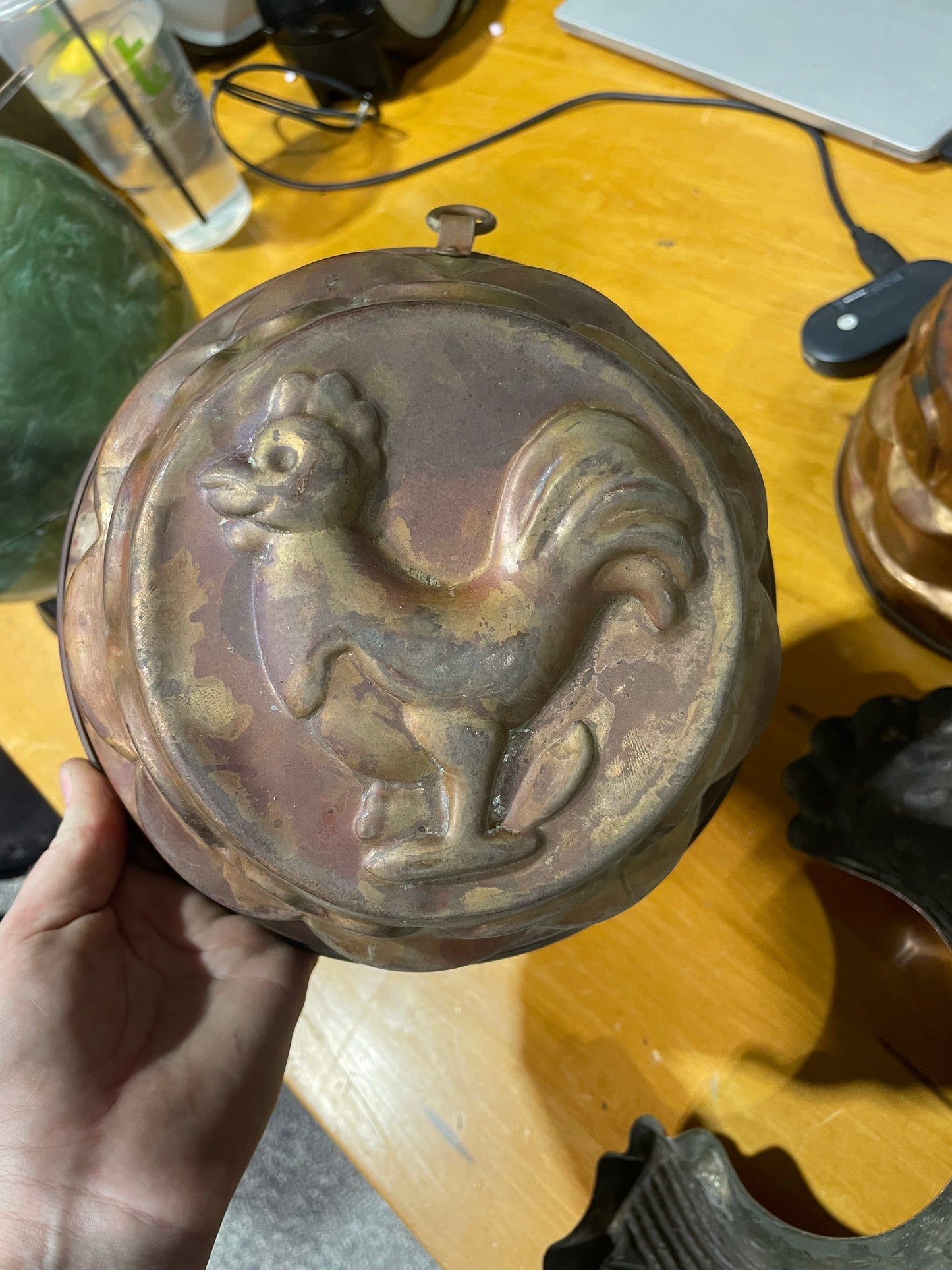 Vintage Copper Mold, Rooster