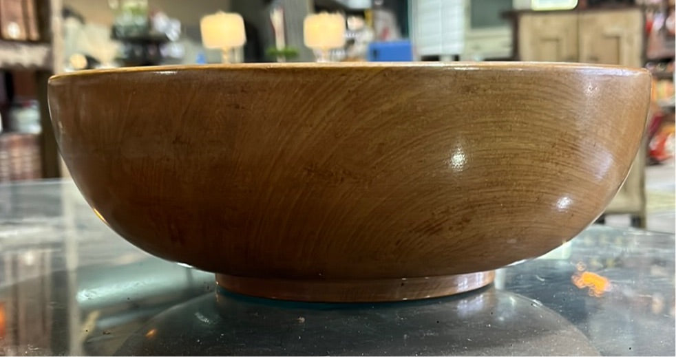 Wooden Pedestal Bowl