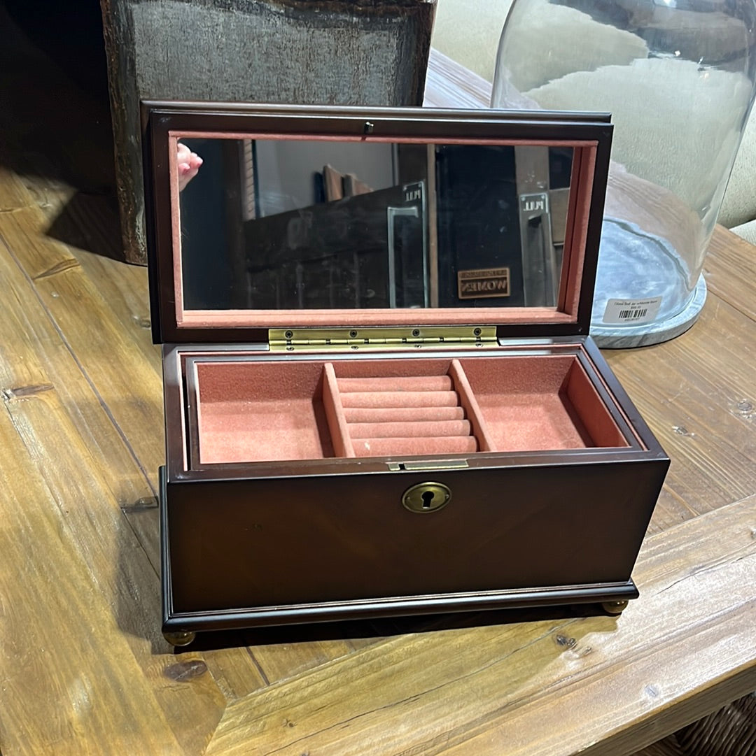 Vintage Wooden & Brass Bombay Box