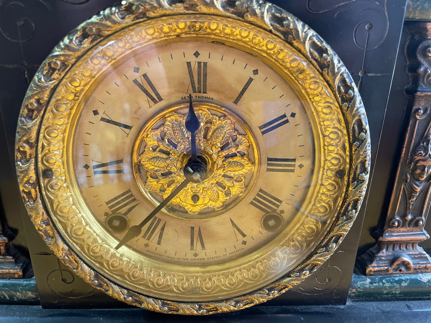 Antique Seth Thomas Adamantine Mantle Clock