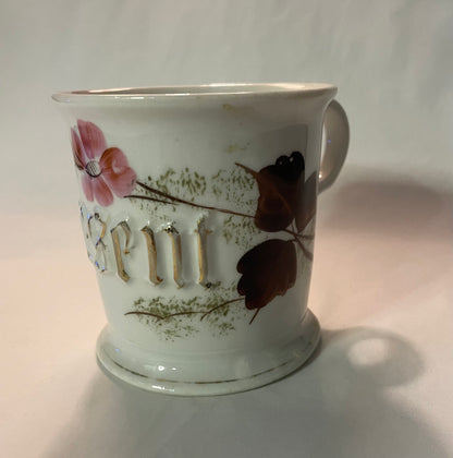 Antique Embossed Shaving Mug