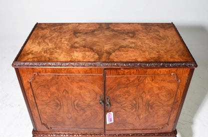 1938 British Walnut Cocktail Cabinet