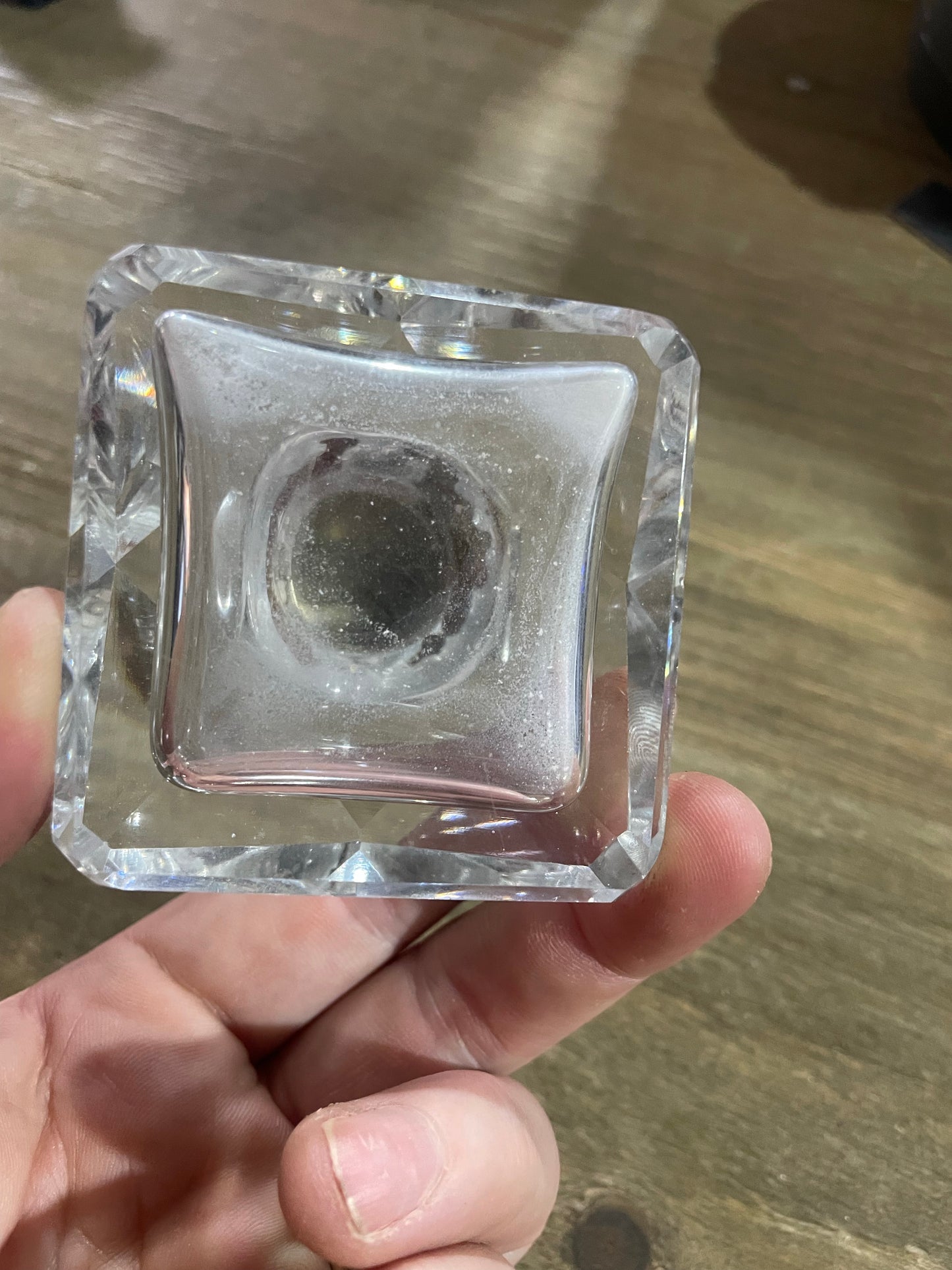 Art Deco Silver/Cut Glass Ink Well