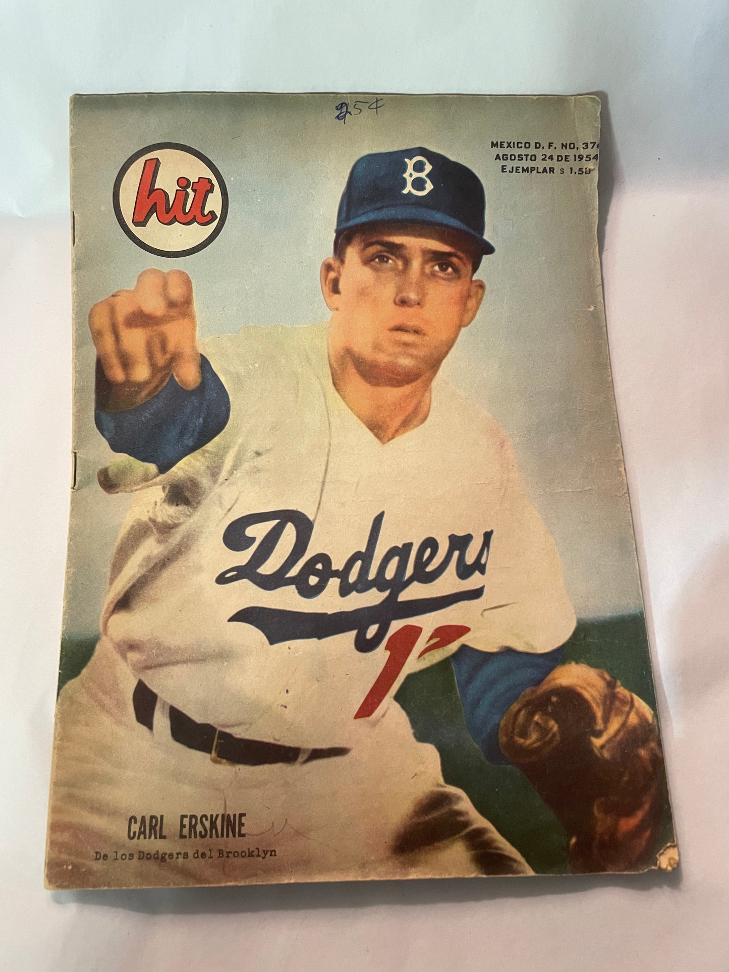 Rare 1954 Hit Magazine, Carl Erskine