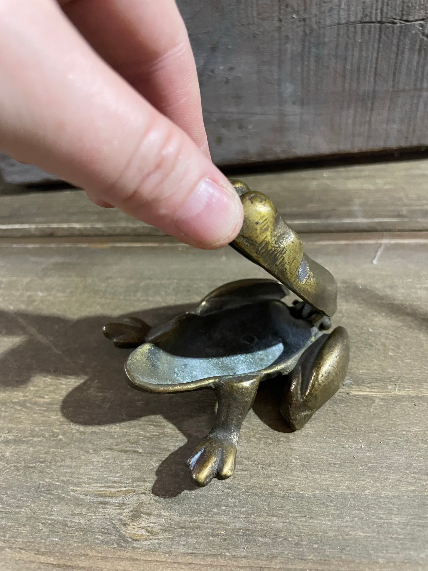 Vintage English Frog Hidden Box