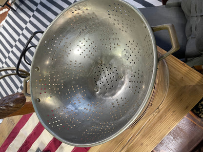 Large Vintage Copper Colander