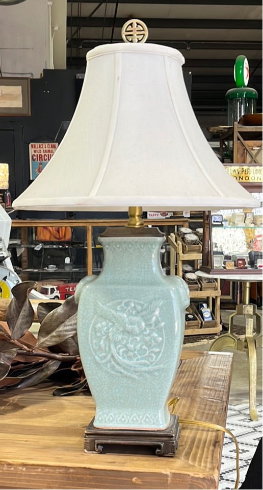 Asian Celadon Lamp