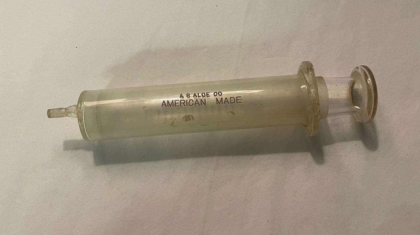 Vintage Ag Livestock 20cc Glass Syringe