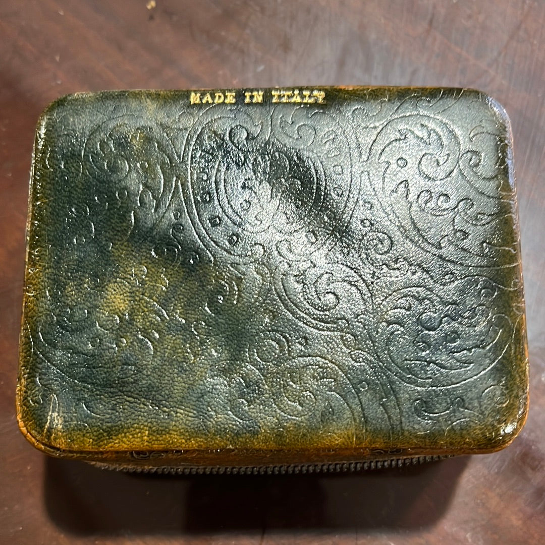 Vintage Italian Leather Box