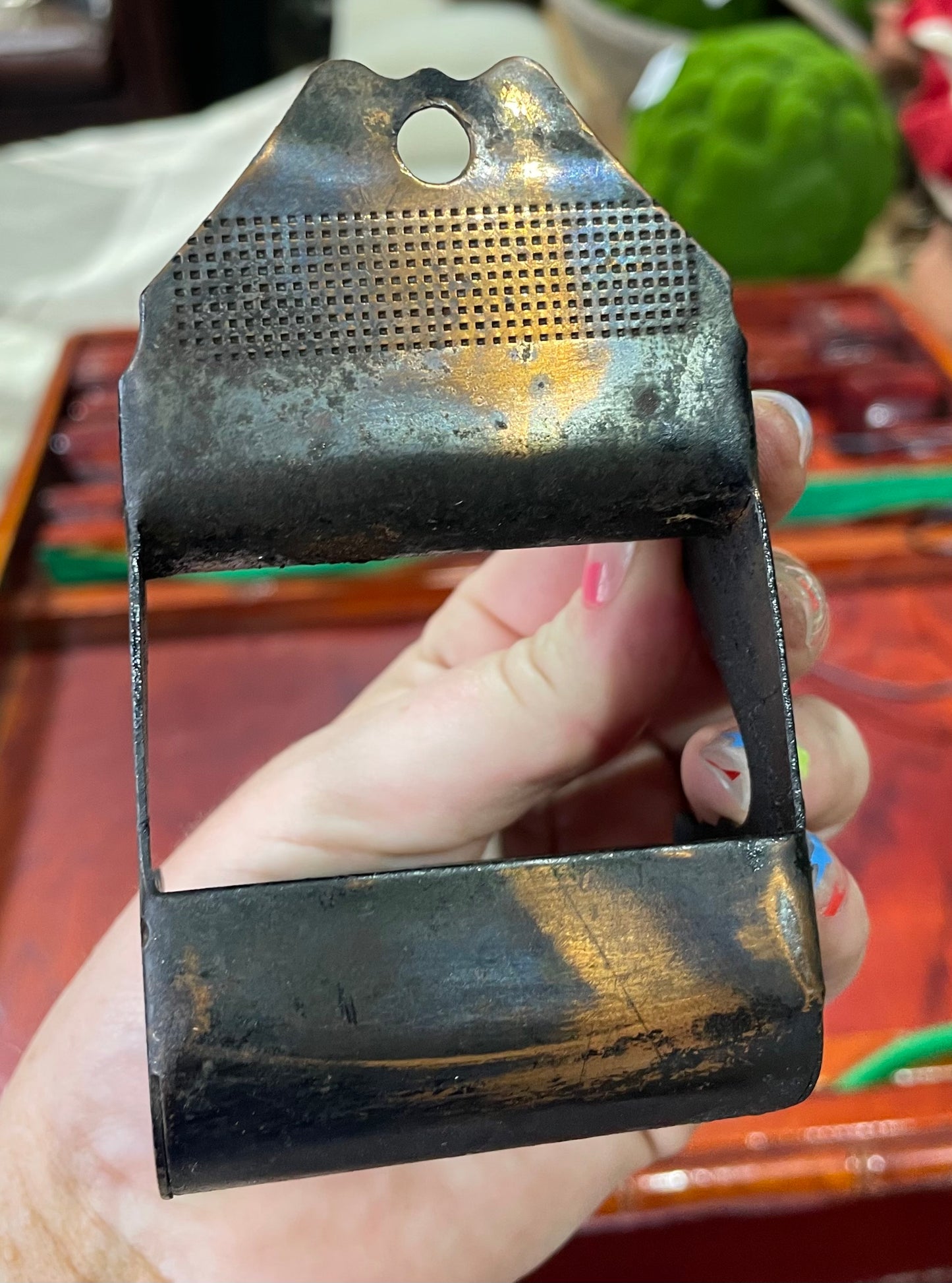 Antique Copper Match Box