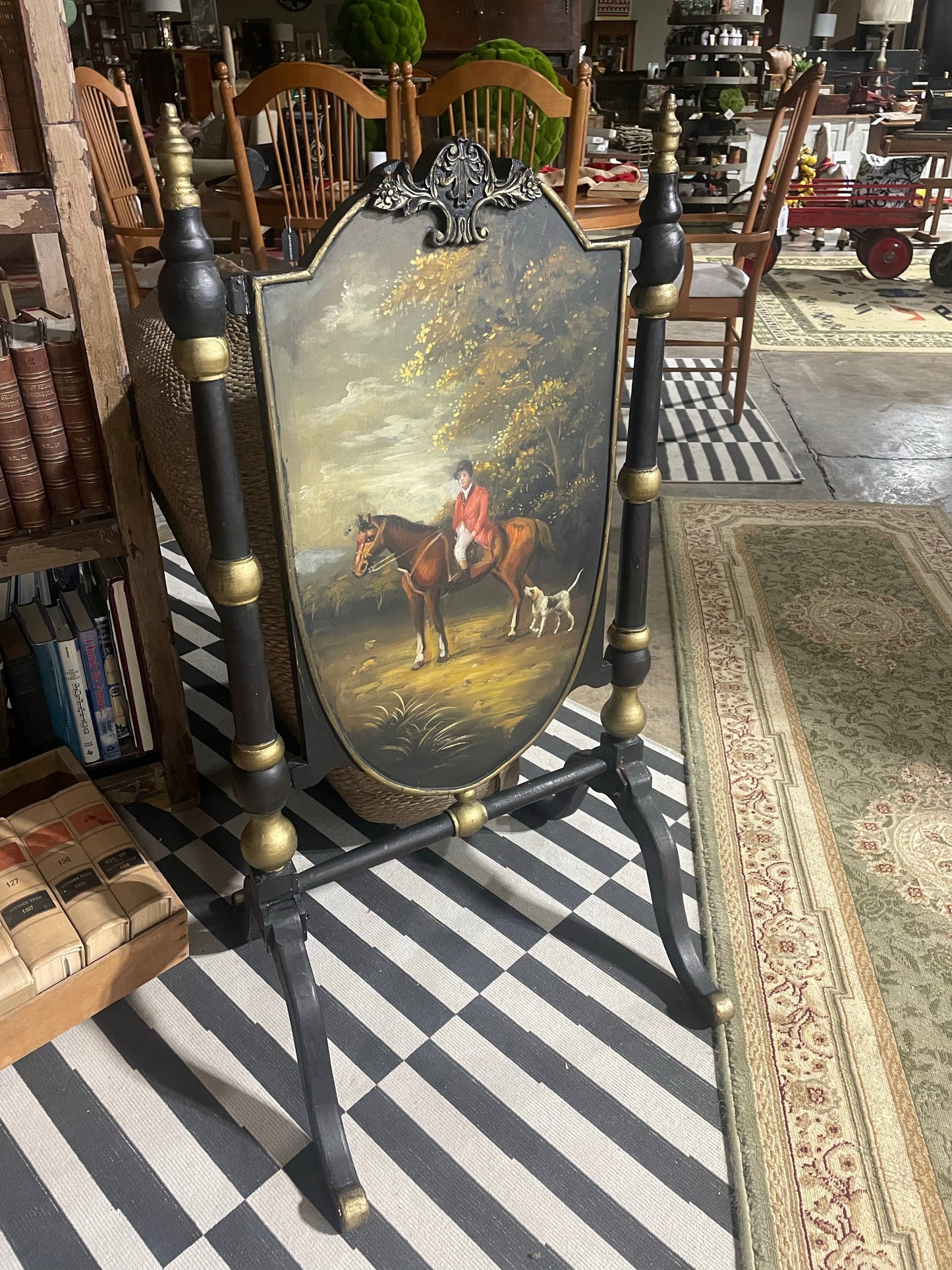 Horse & Hound Fire Screen