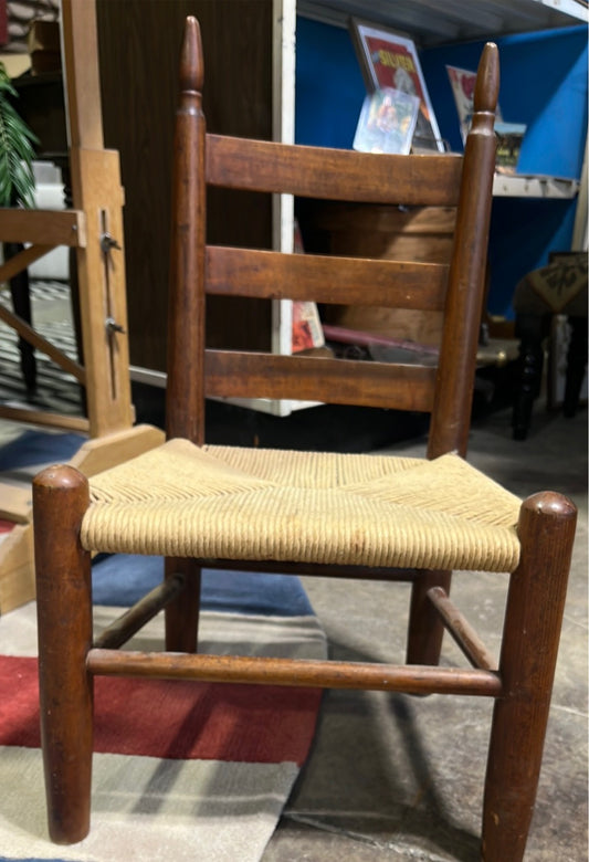 19th c Children's Ladder Back Chair