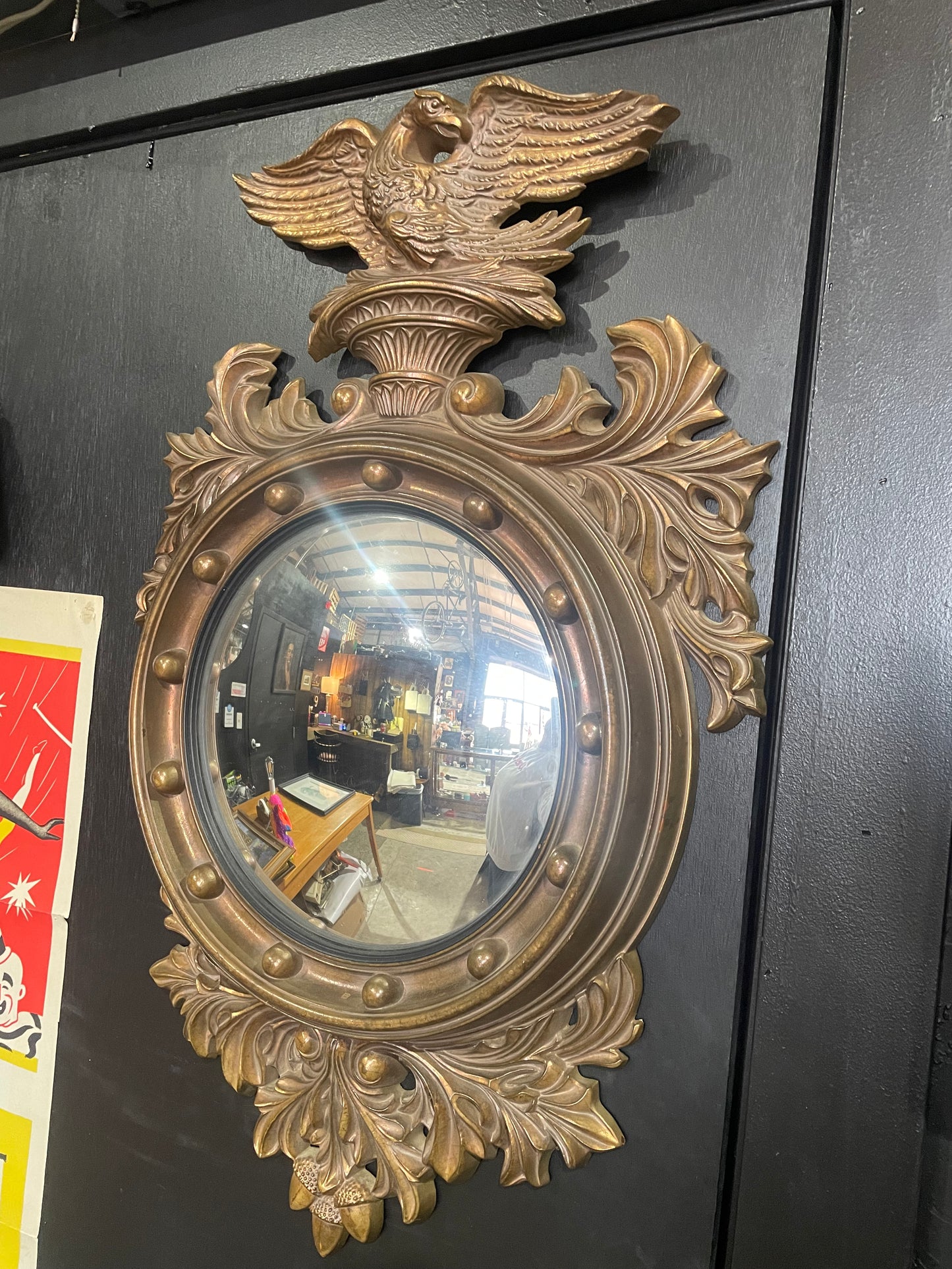 Federal Eagle Convex Mirror, 1960s