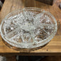 Vintage Cut Glass Lazy Susan