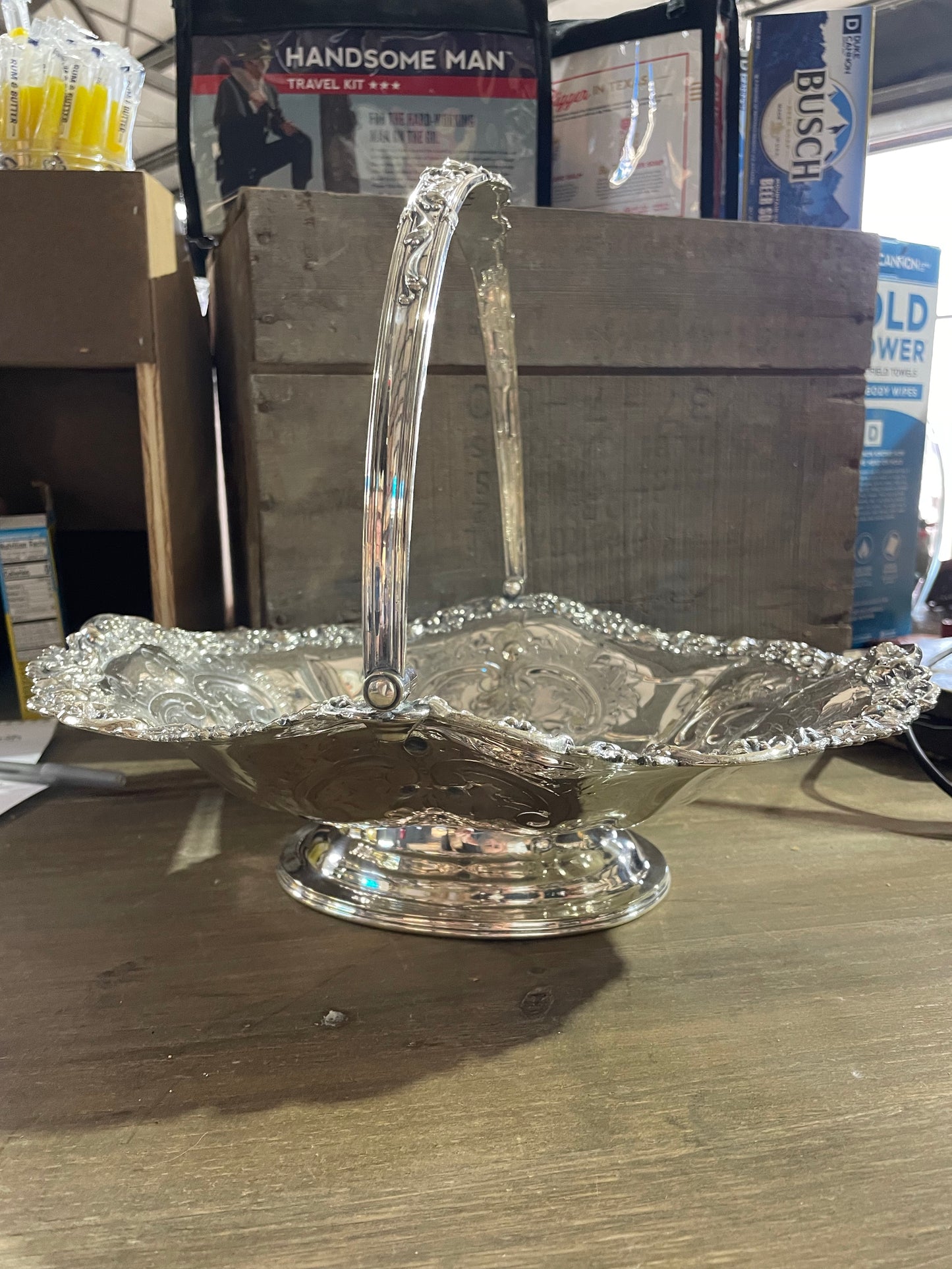 Antique Silver Basket