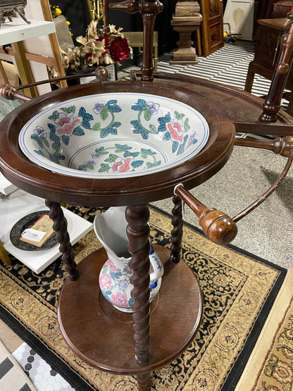 Wooden Wash Stand from Graham, Texas