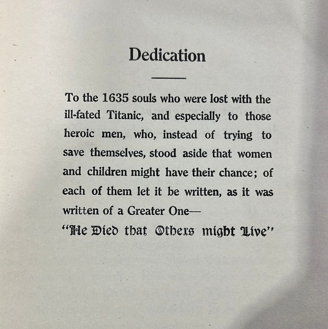 The Sinking of the Titanic, First Edition