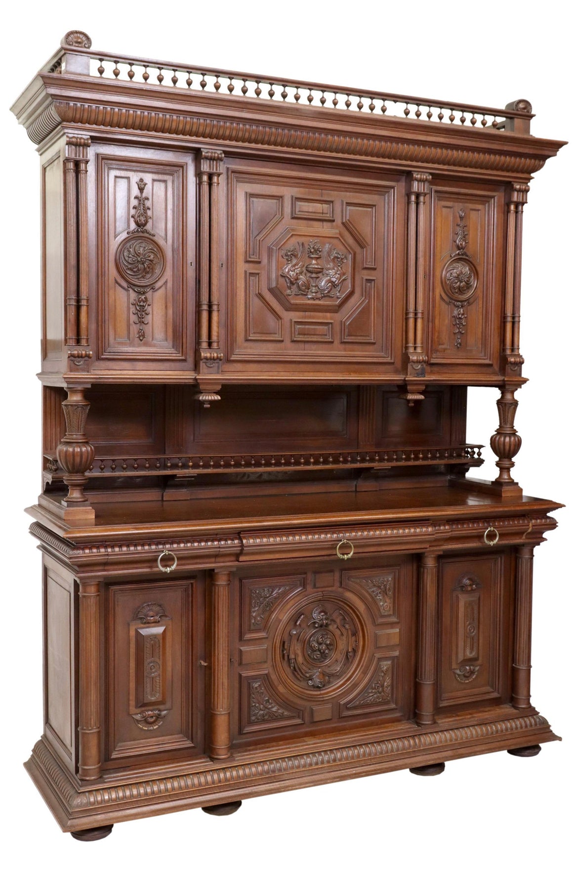 19th c. French Walnut Grand Bar