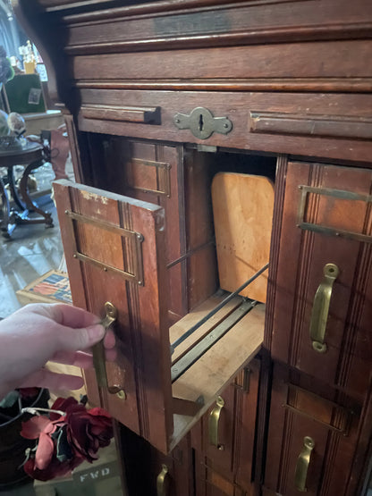 1900 Globe Tambour Door File Cabinet