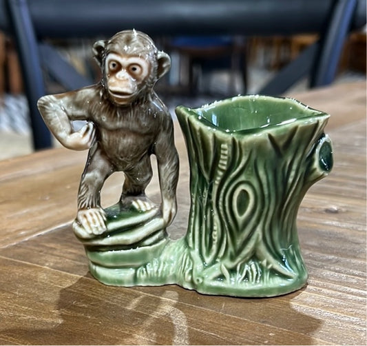 Wade Porcelain Monkey Toothpick Holder