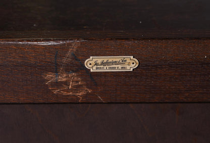 1920s British Oak Barrister Bookcase