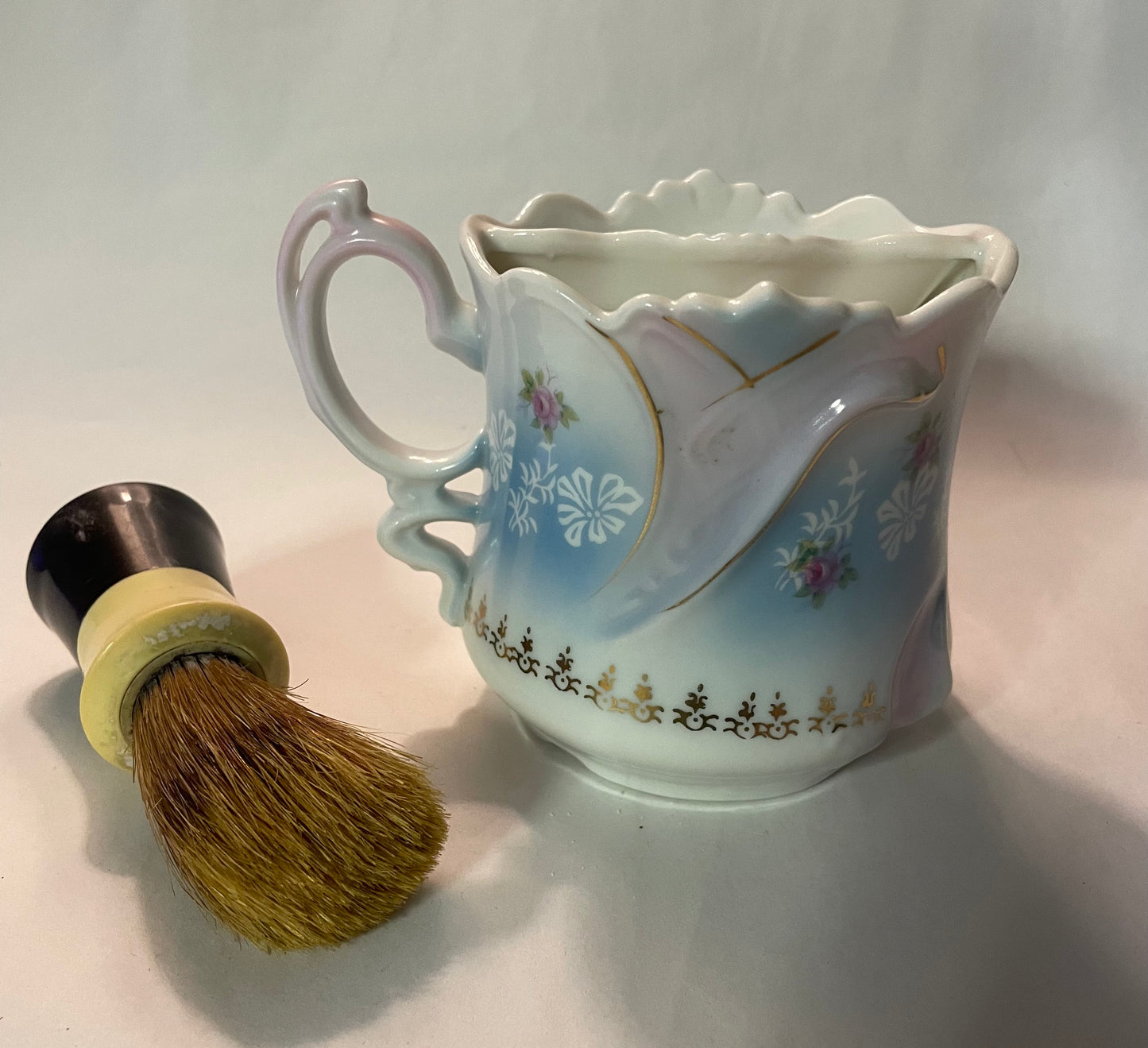 Brandenburg Porcelain Shaving Mug & Brush