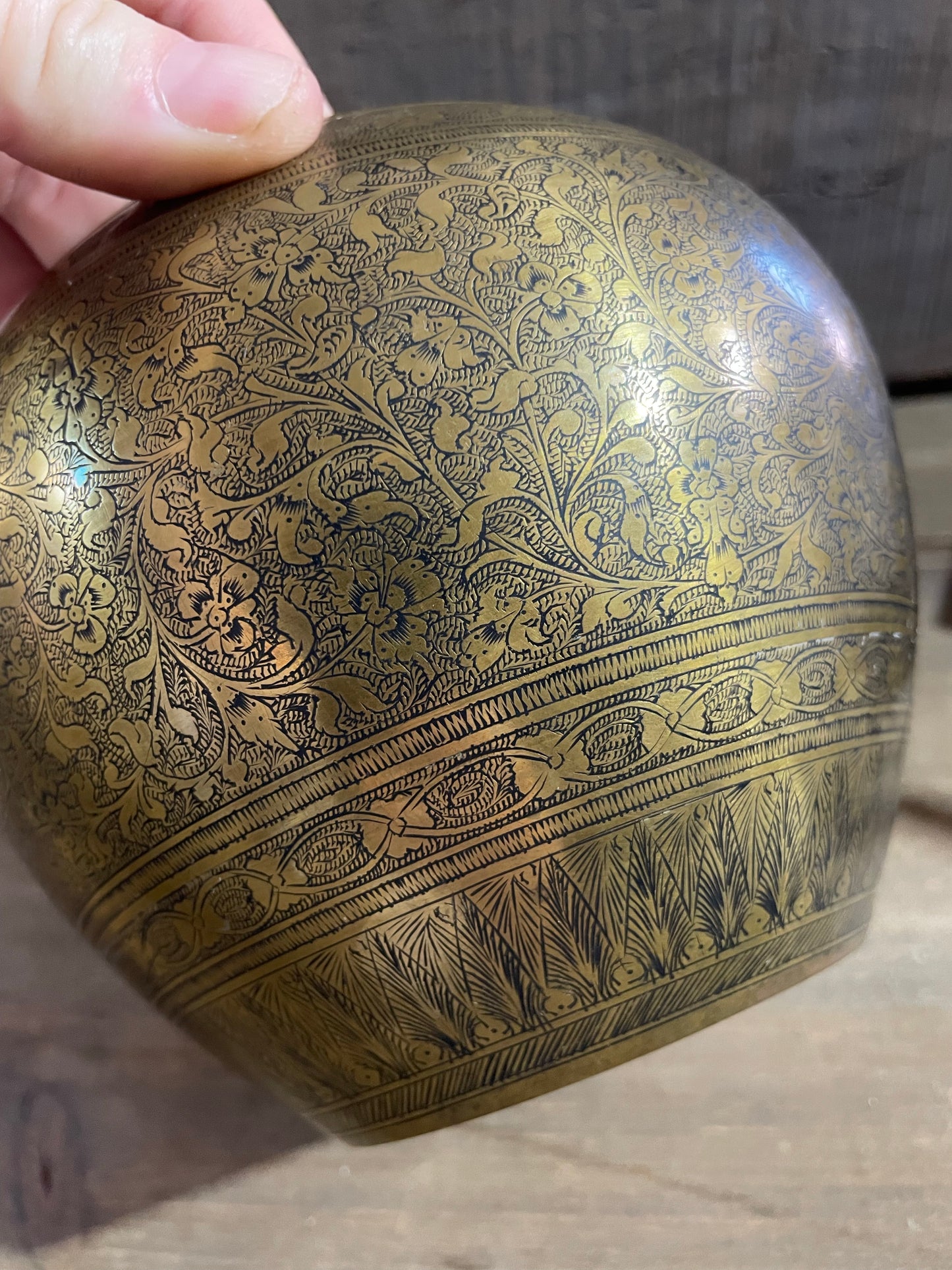 Antique Tibetan Brass Singing Bowl