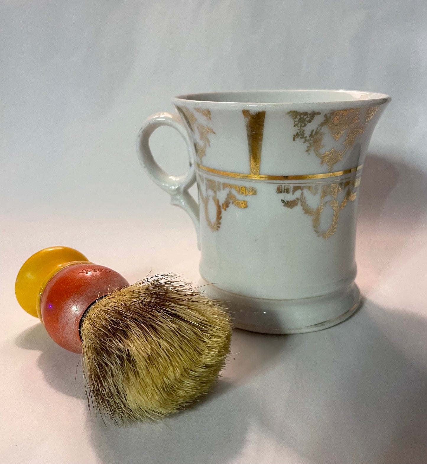 Antique Shaving Mug & Brush