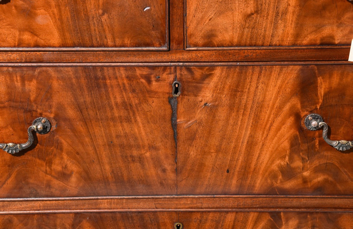 1890 British Mahogany Secretary Chest