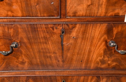 1890 British Mahogany Secretary Chest