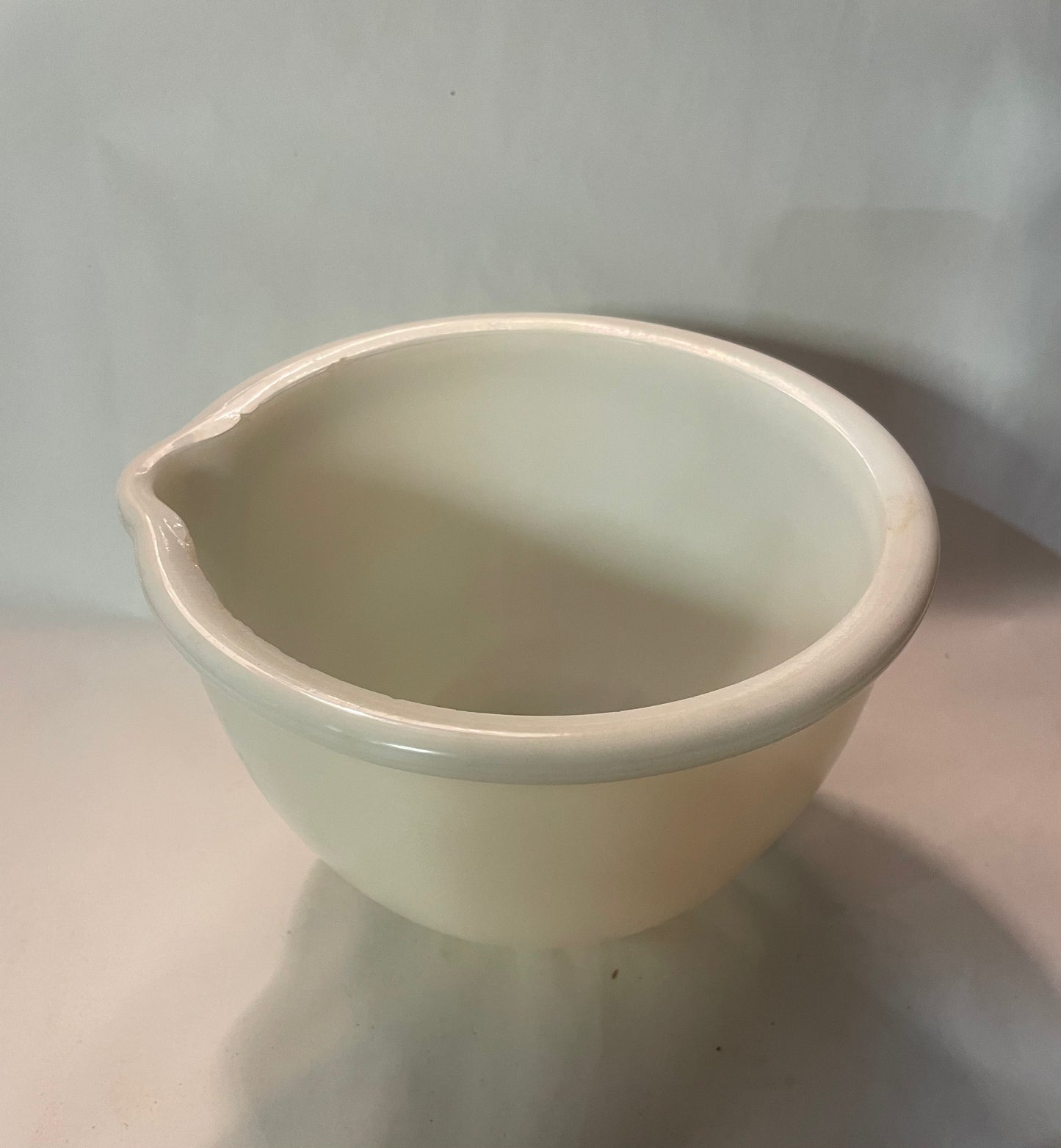 Vintage Pharmacy Bowl, Milk Glass 1 Qt.