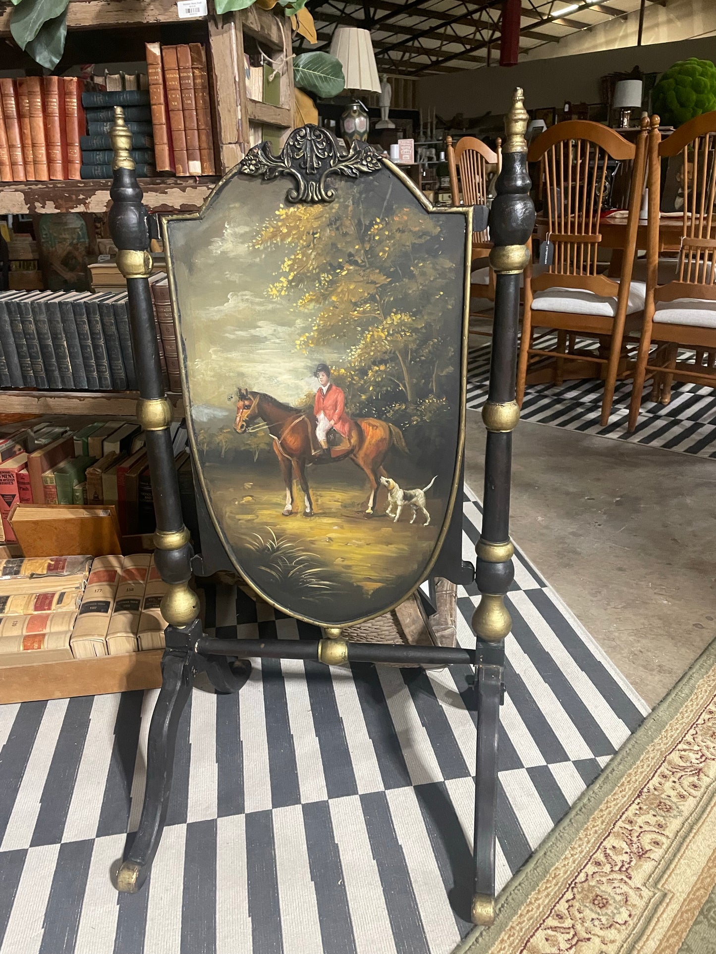 Horse & Hound Fire Screen