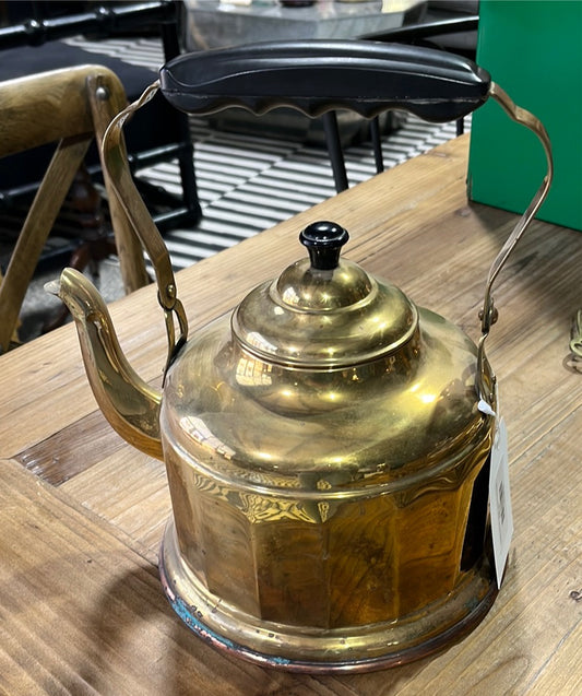 Vintage German Copper & Brass Tea Kettle