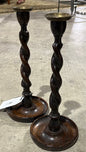 Pair of British Barley Twist Candlestick