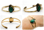 1/20 12k GF and Malachite Cuff Bracelet