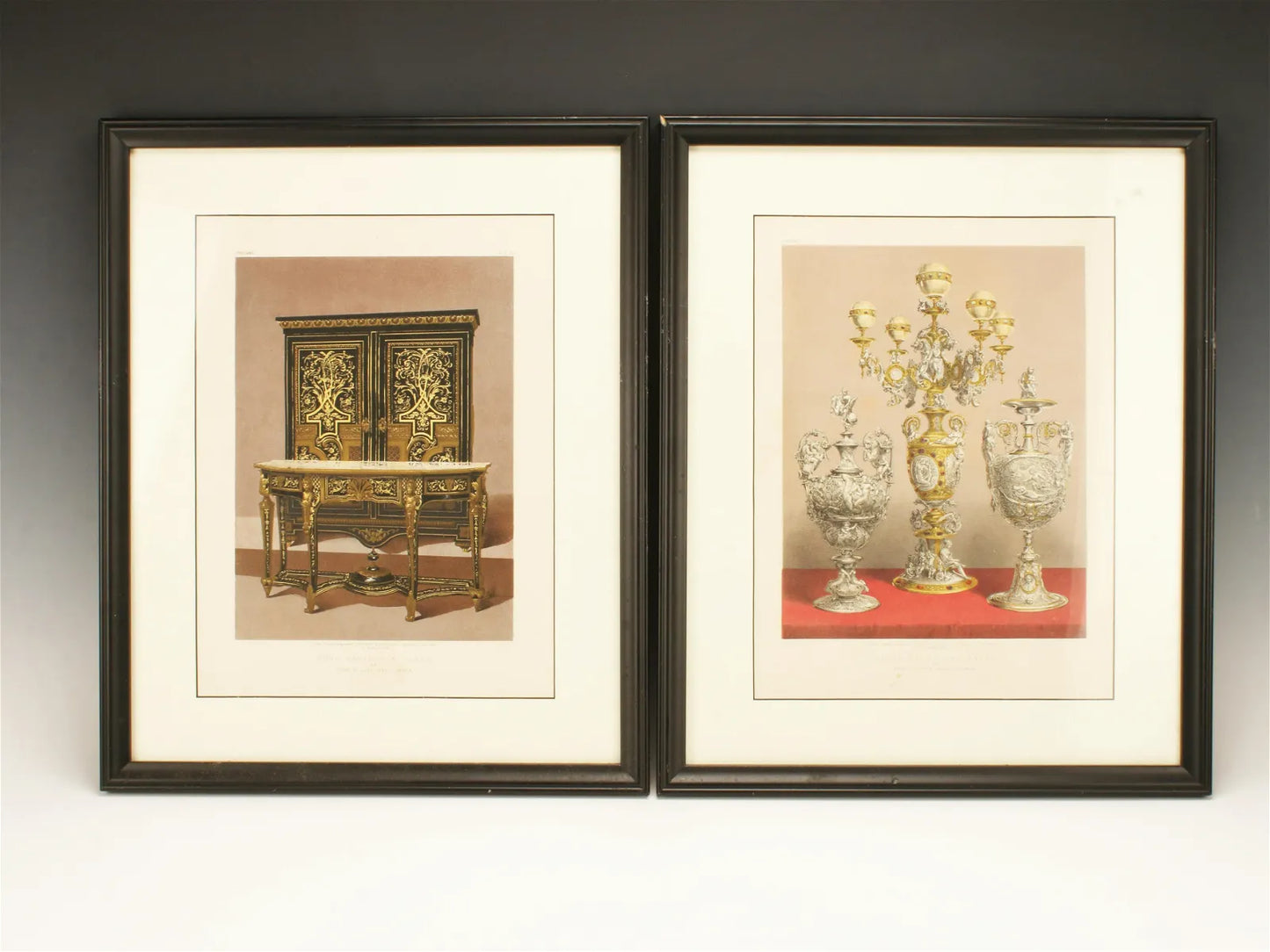 PAIR OF VINTAGE LONDON INTERIOR DESIGN PRINTS