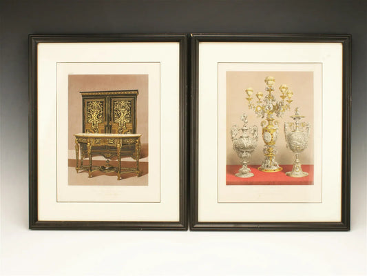 PAIR OF VINTAGE LONDON INTERIOR DESIGN PRINTS