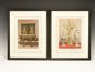 PAIR OF VINTAGE LONDON INTERIOR DESIGN PRINTS