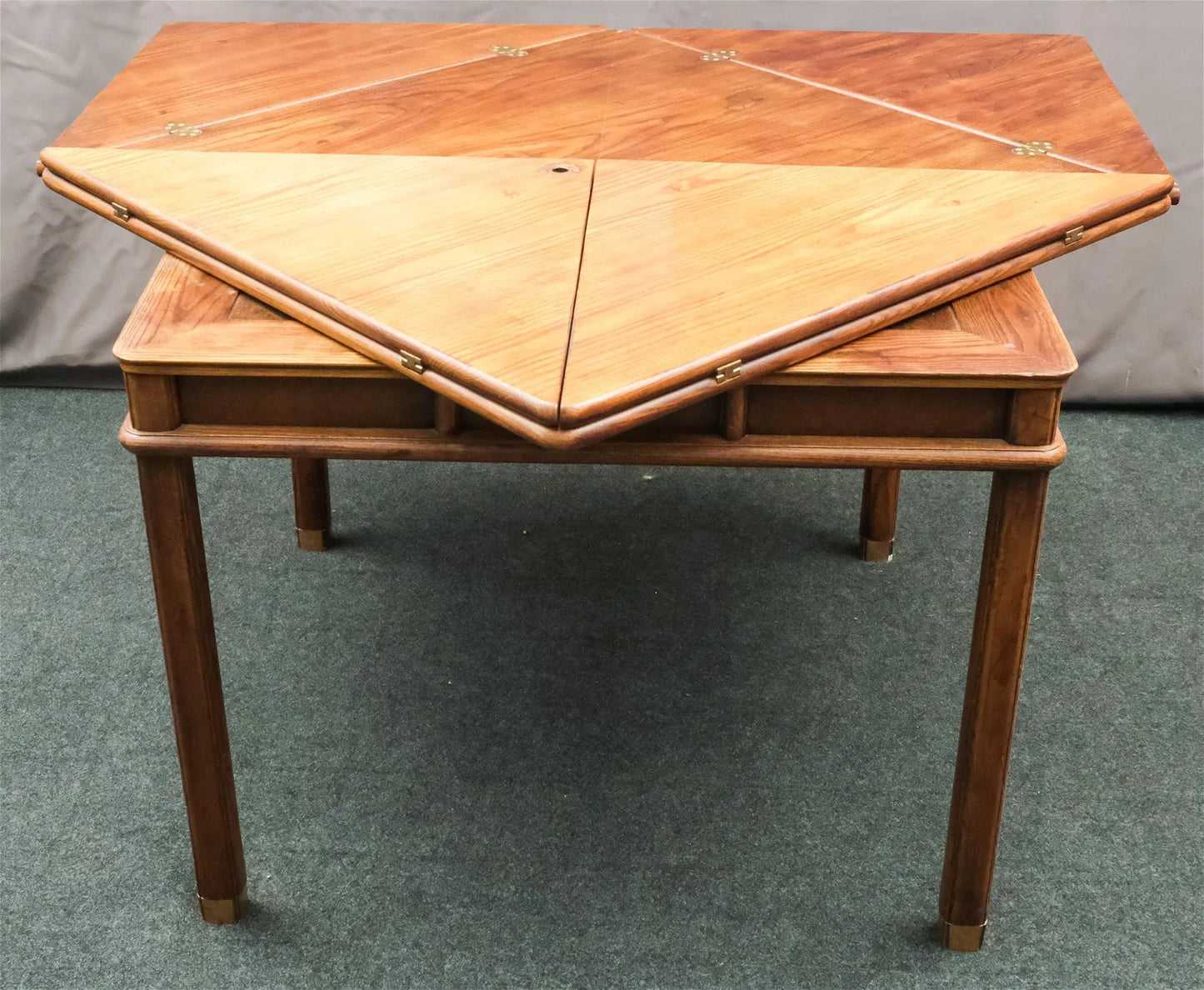 Henredon Oak Flip Top Table NY