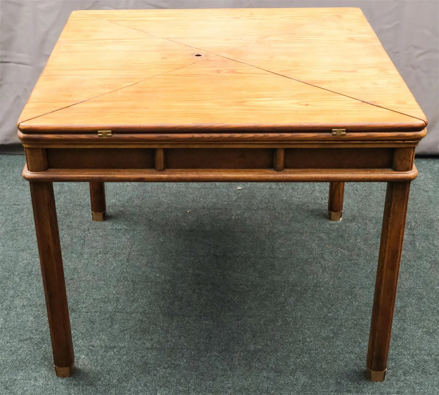 Henredon Oak Flip Top Table NY